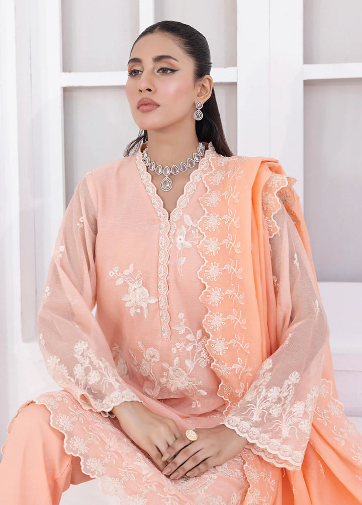 Lakhany Pret Embroidered Khaddi Net 3 Piece Suit LG-IZ-0320
