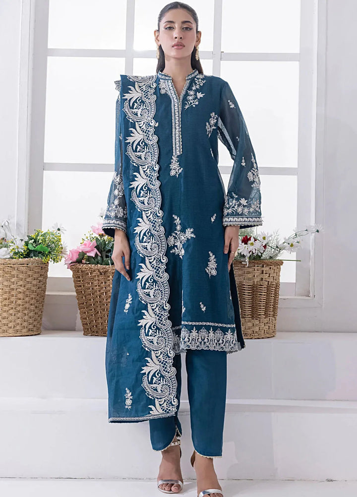 Lakhany Pret Embroidered Khaddi Net 3 Piece Suit LG-UB-0138