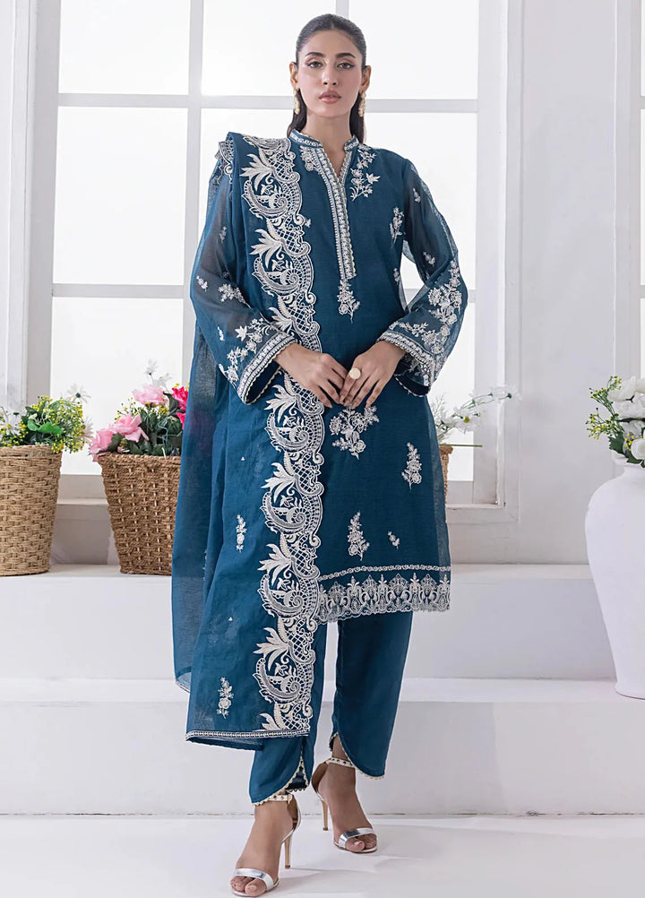 Lakhany Pret Embroidered Khaddi Net 3 Piece Suit LG-UB-0138