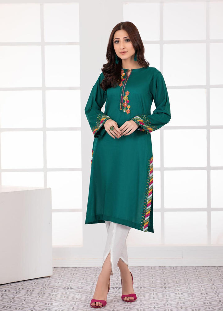 Lakhany Casual Pret Embroidered Cotton Kurtis LSM-2796