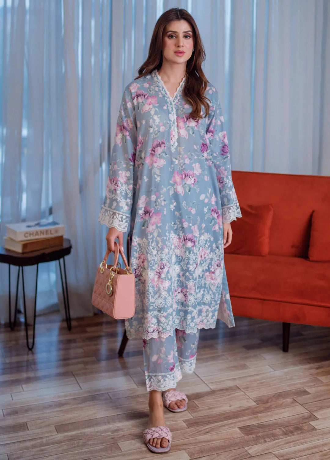 Lakhany Pret Embroidered Lawn 2 Piece Suit LG-IZ-0247