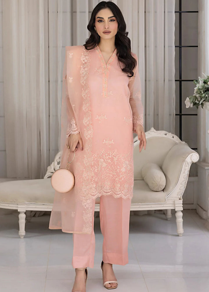 Lakhany Pret Embroidered Organza 3 Piece Suit LG-IZ-0314