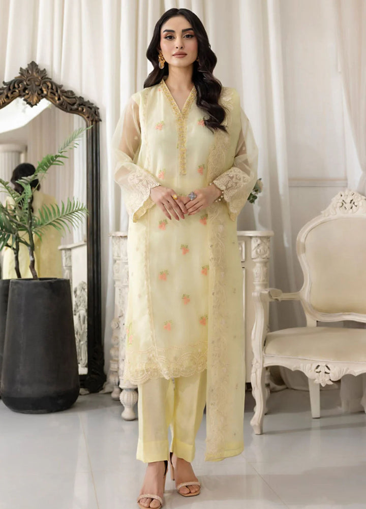 Lakhany Pret Embroidered Organza 3 Piece Suit LG-IZ-0315