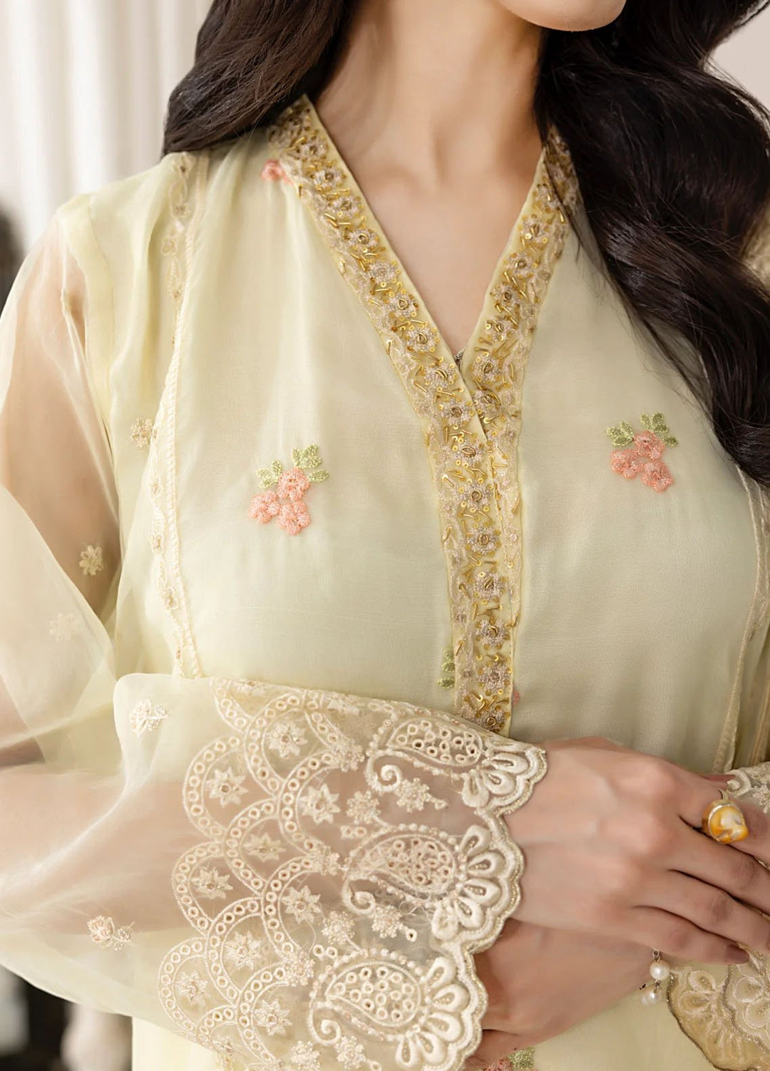 Lakhany Pret Embroidered Organza 3 Piece Suit LG-IZ-0315