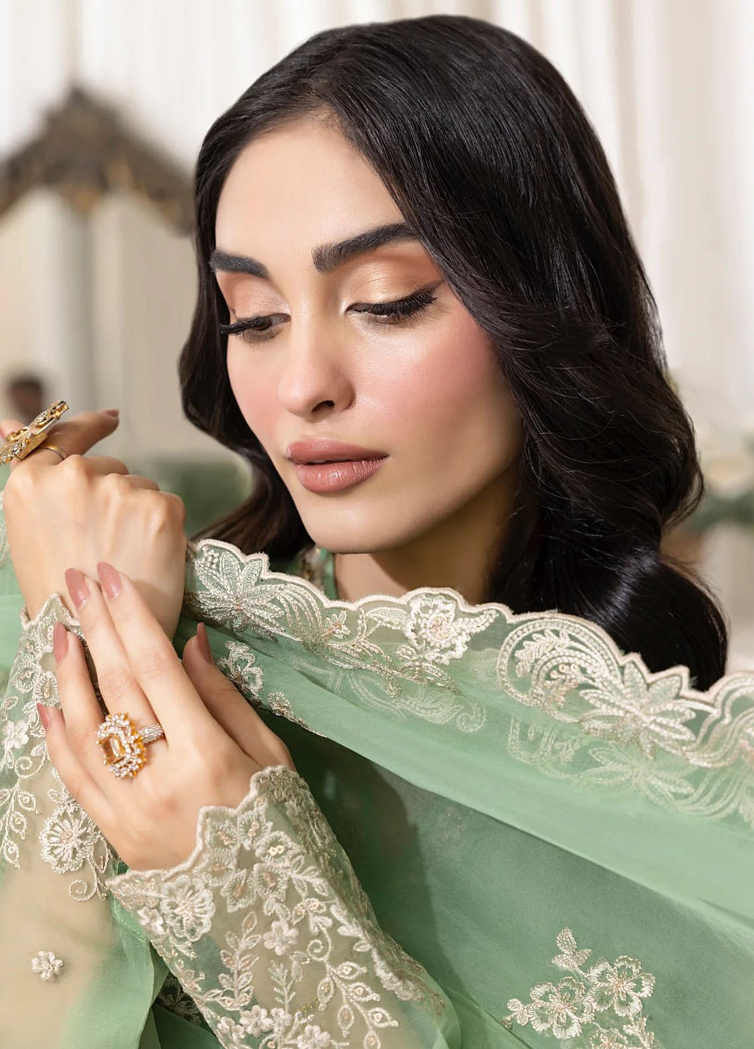 Lakhany Pret Embroidered Organza 3 Piece Suit LG-UB-0130