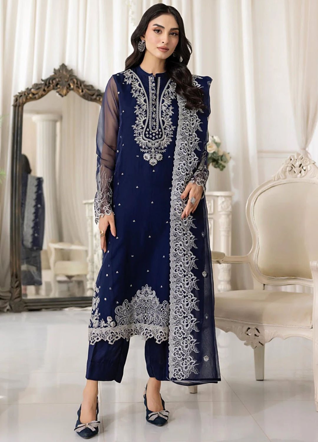 Lakhany Pret Embroidered Organza 3 Piece Suit LG-UB-0132