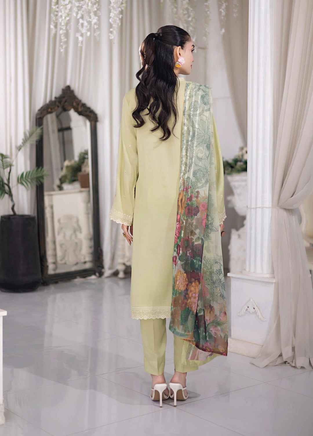Lakhany Pret Embroidered Raw Silk 3 Piece Suit LG-RL-0100