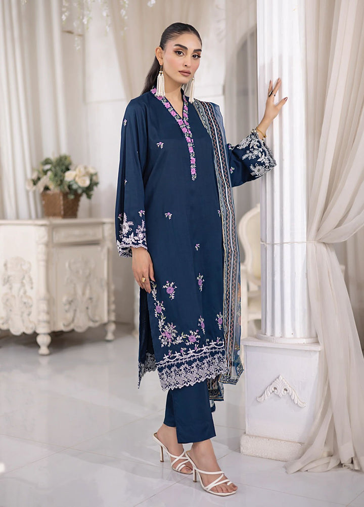 Lakhany Pret Embroidered Raw Silk 3 Piece Suit LG-RL-0105