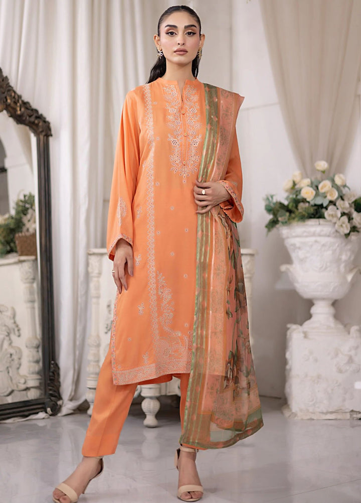 Lakhany Pret Embroidered Raw Silk 3 Piece Suit LG-UB-0094