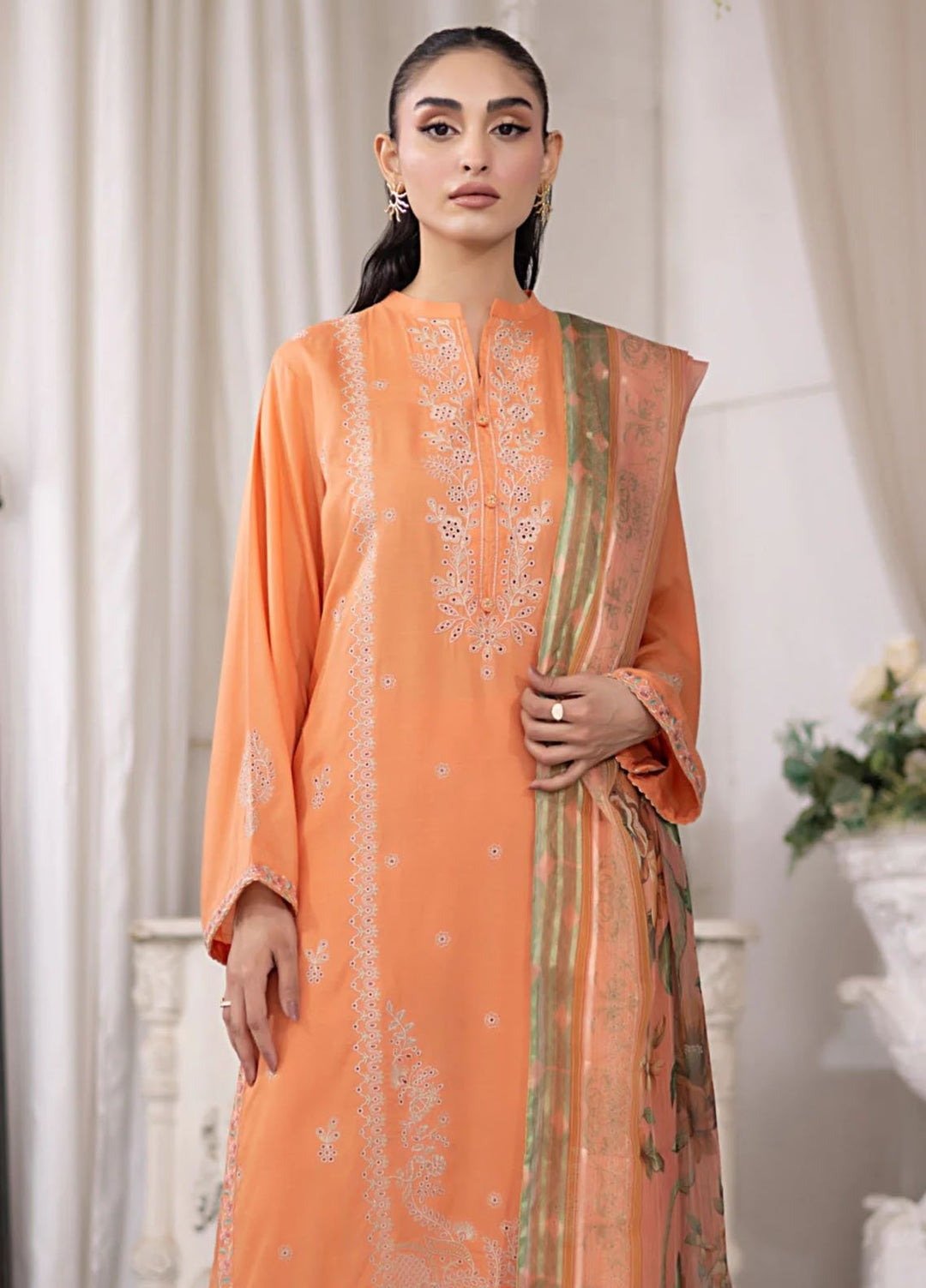 Lakhany Pret Embroidered Raw Silk 3 Piece Suit LG-UB-0094