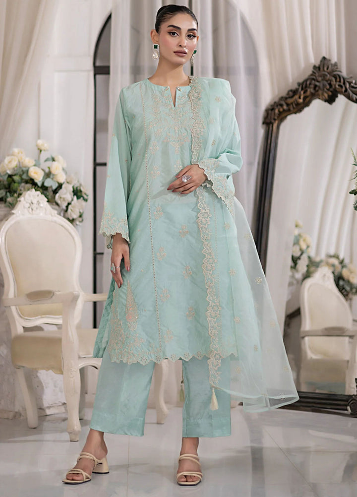 Lakhany Pret Embroidered Sheesha Silk 3 Piece Suit LG-IZ-0365