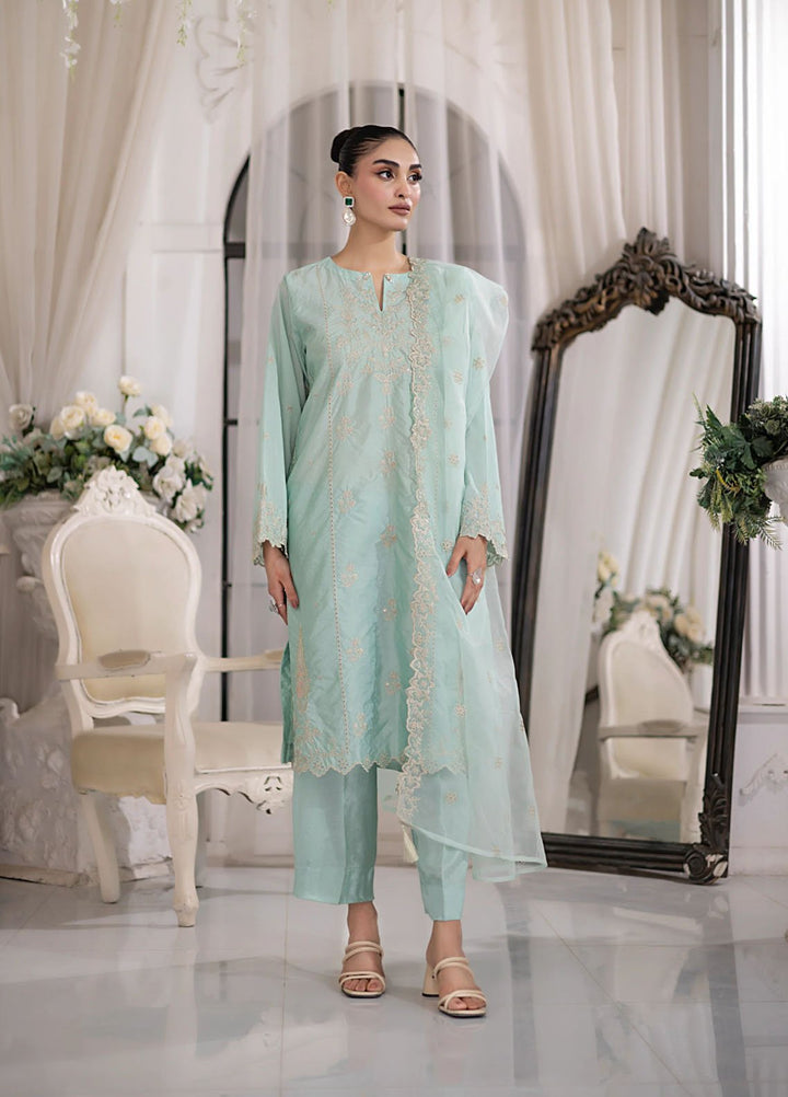 Lakhany Pret Embroidered Sheesha Silk 3 Piece Suit LG-IZ-0365