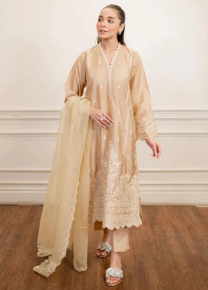Lakhany Pret Embroidered Sheesha Silk 3 Piece Suit LG-SK-0244-W-EMB-3P