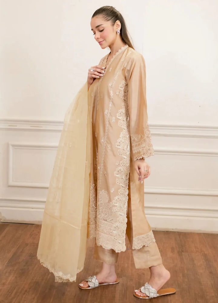 Lakhany Pret Embroidered Sheesha Silk 3 Piece Suit LG-SK-0244-W-EMB-3P