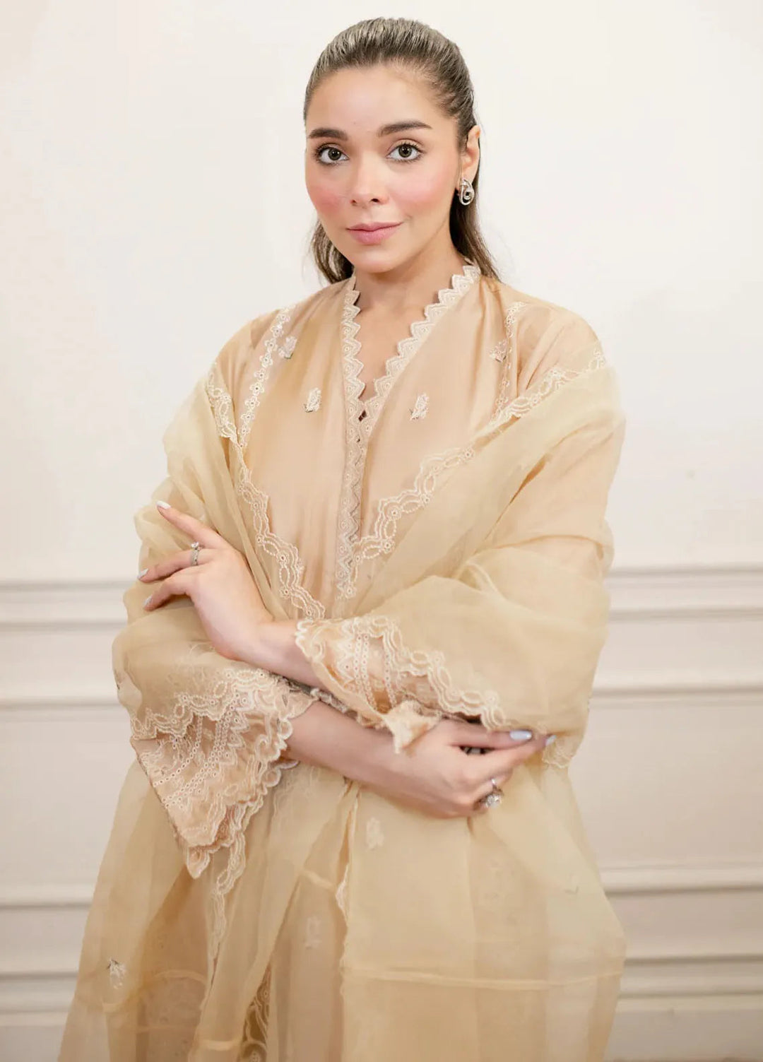 Lakhany Pret Embroidered Sheesha Silk 3 Piece Suit LG-SK-0244-W-EMB-3P