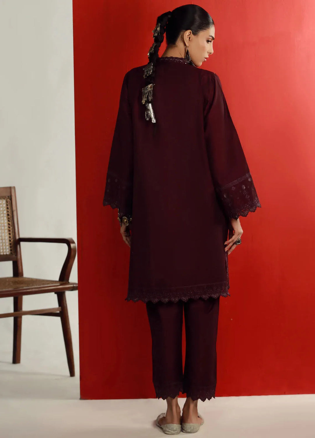 Lakhany Pret Embroidered Silk 2 Piece Suit LSM-3708