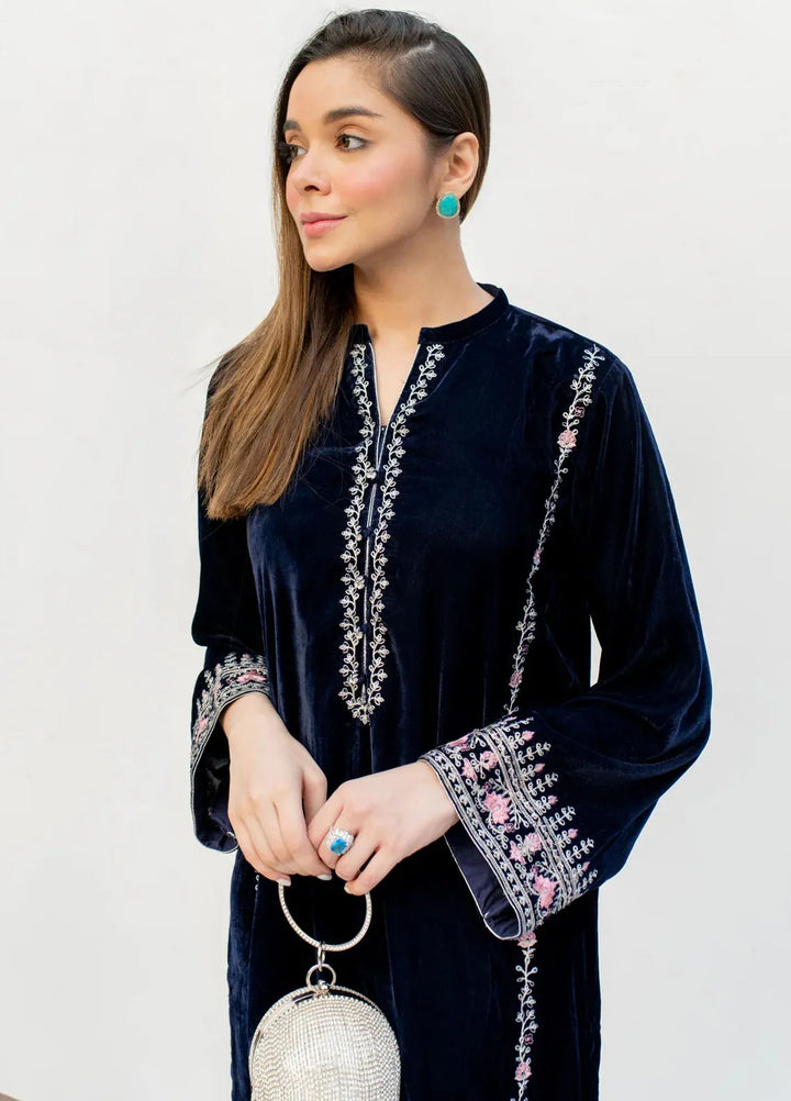 Lakhany Pret Embroidered Velvet Kurti LG-IZ-0253