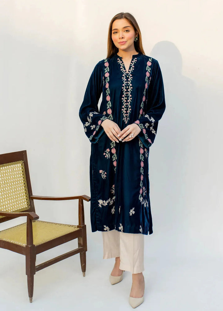 Lakhany Pret Embroidered Velvet Kurti LG-IZ-0256