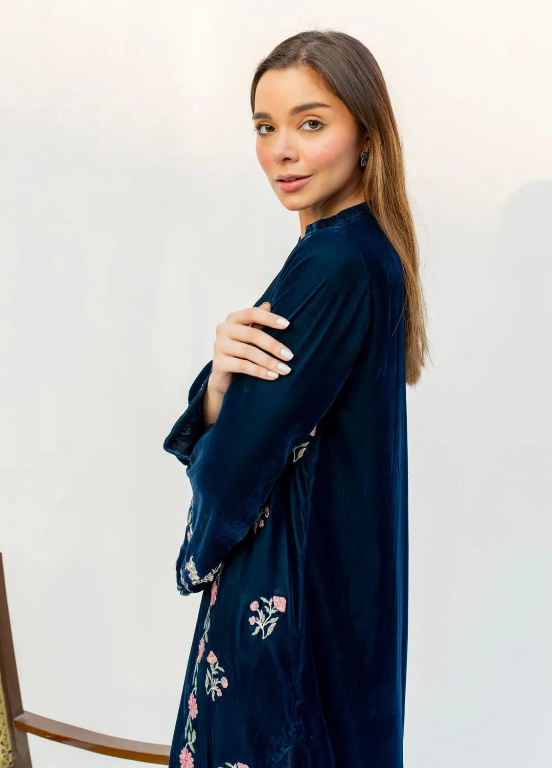 Lakhany Pret Embroidered Velvet Kurti LG-IZ-0256