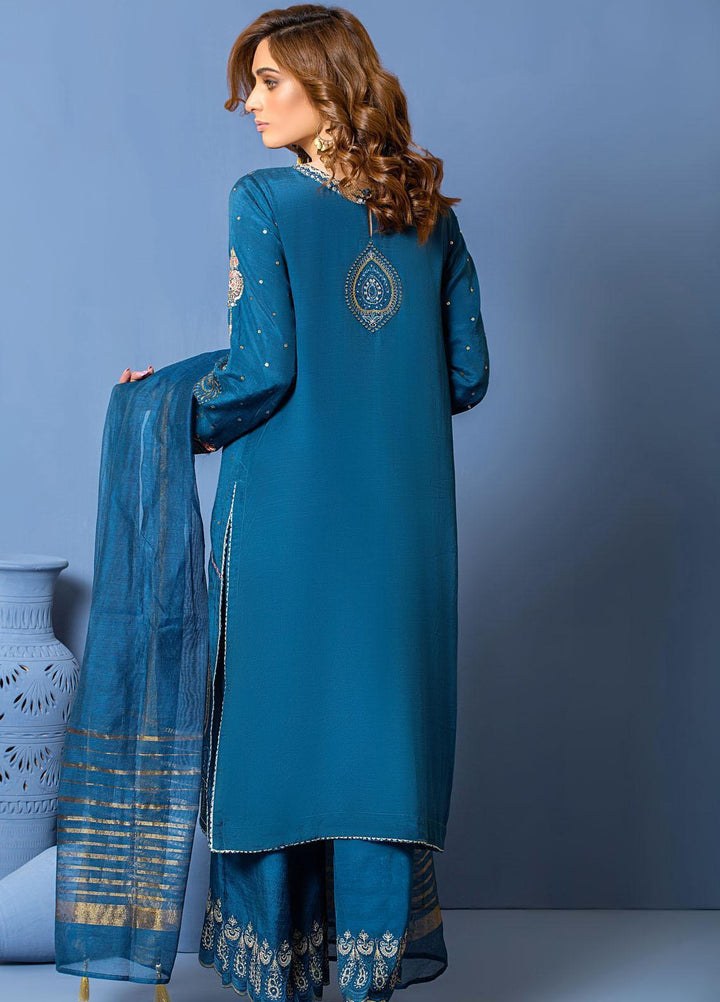 Lakhany Luxury Pret Embroidered Khaadi Net 3 Piece Dress LSM-2871