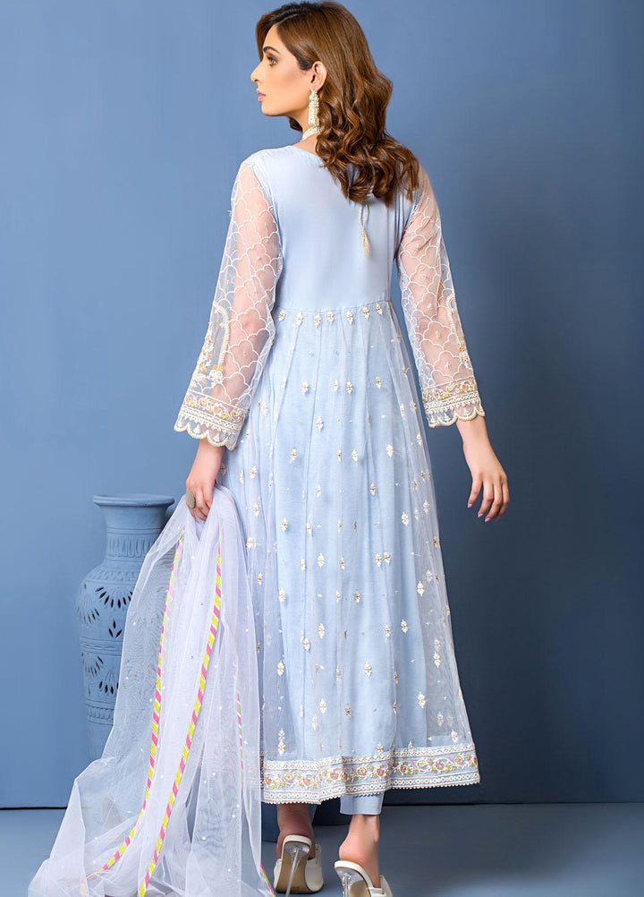Lakhany Luxury Pret Embroidered Khaadi Net 3 Piece Dress LSM-2866