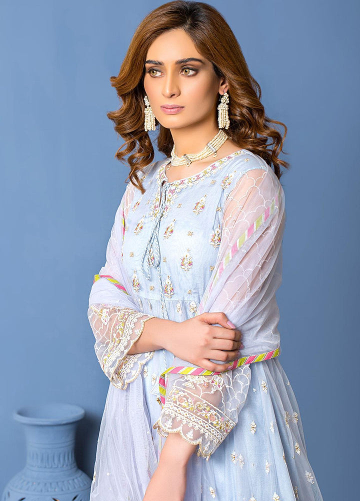 Lakhany Luxury Pret Embroidered Khaadi Net 3 Piece Dress LSM-2866