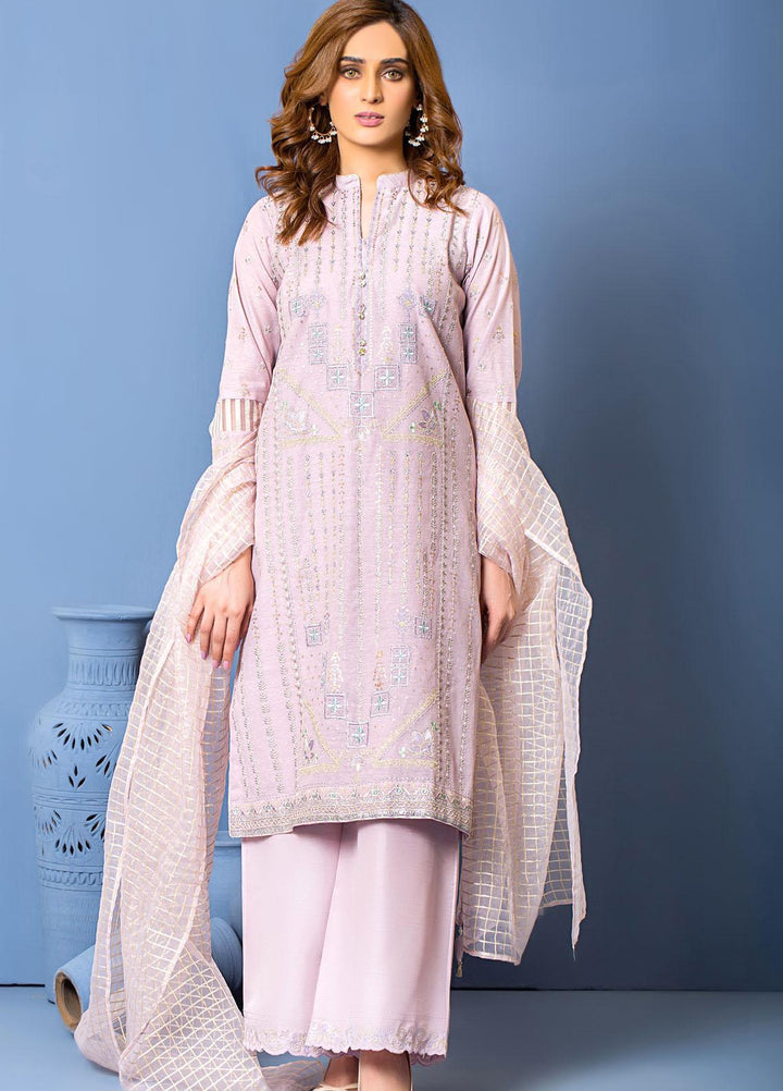 Lakhany Luxury Pret Embroidered Khaadi Net 3 Piece Dress LSM-2868