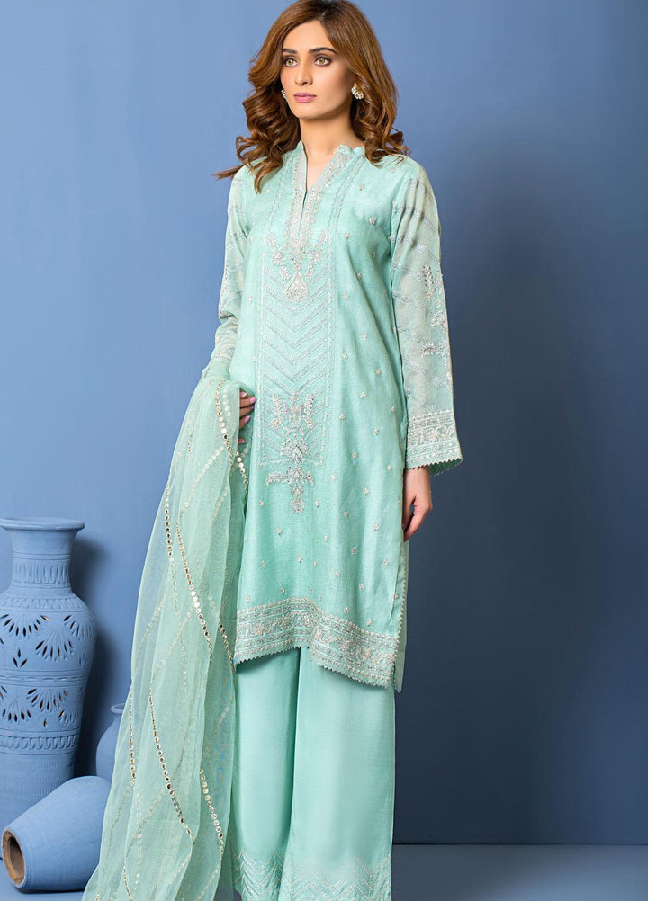 Lakhany Luxury Pret Embroidered Khaadi Net 3 Piece Dress LSM-2870