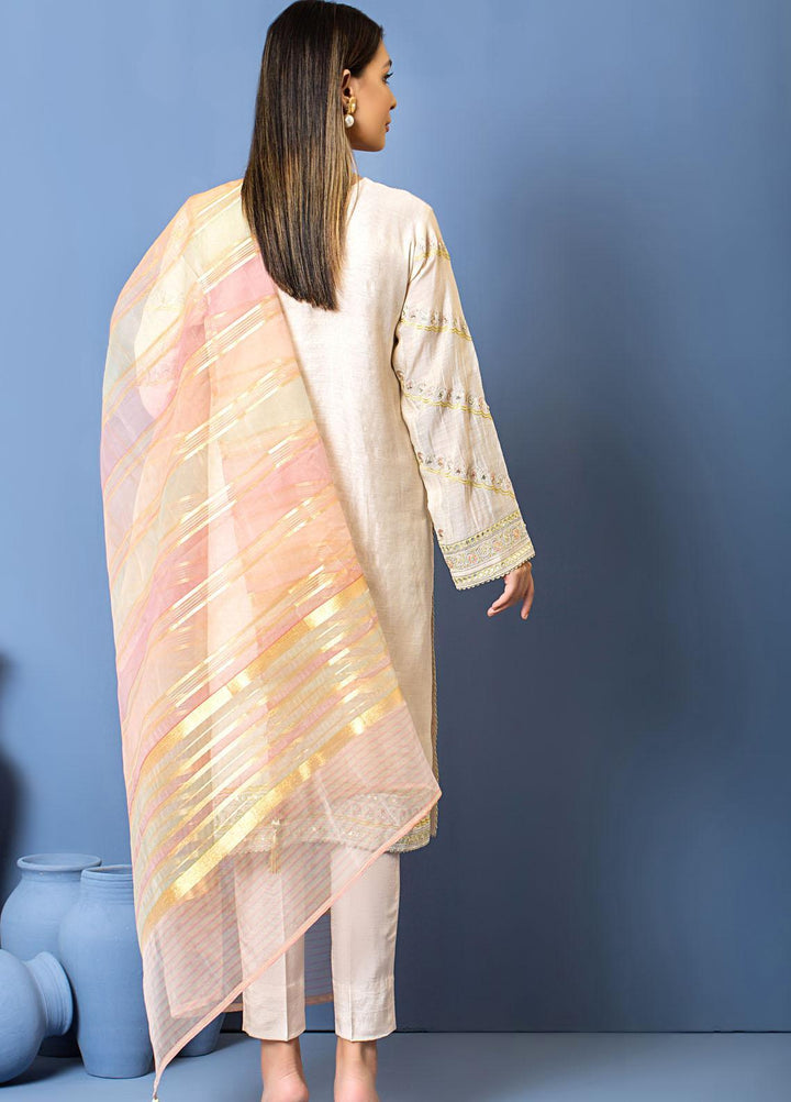 Lakhany Luxury Pret Embroidered Khaadi Net 3 Piece Dress LSM-2867