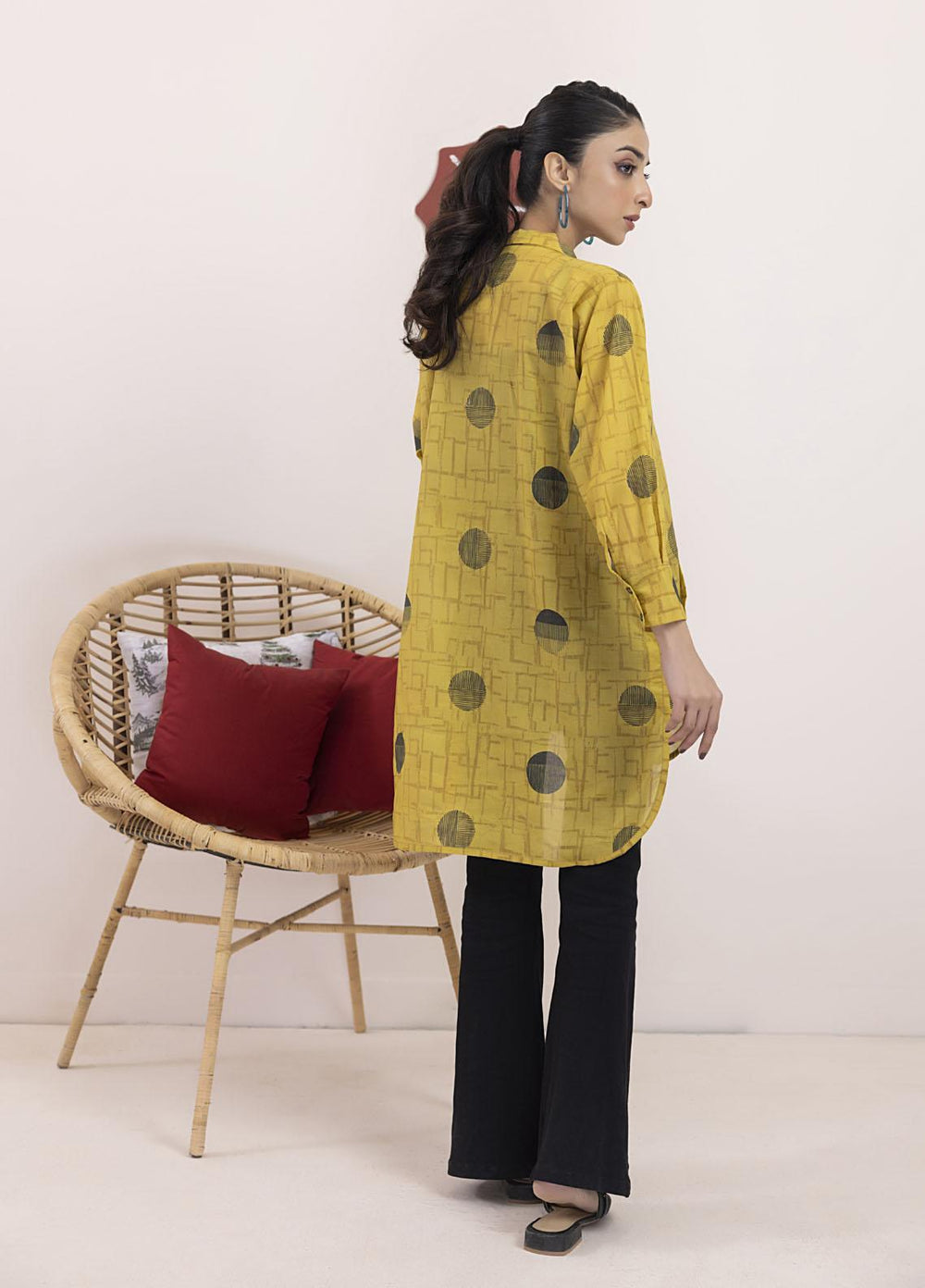 Lakhany Casual Pret  Cambric Top LG-ZH-0018-W-EMB-1P