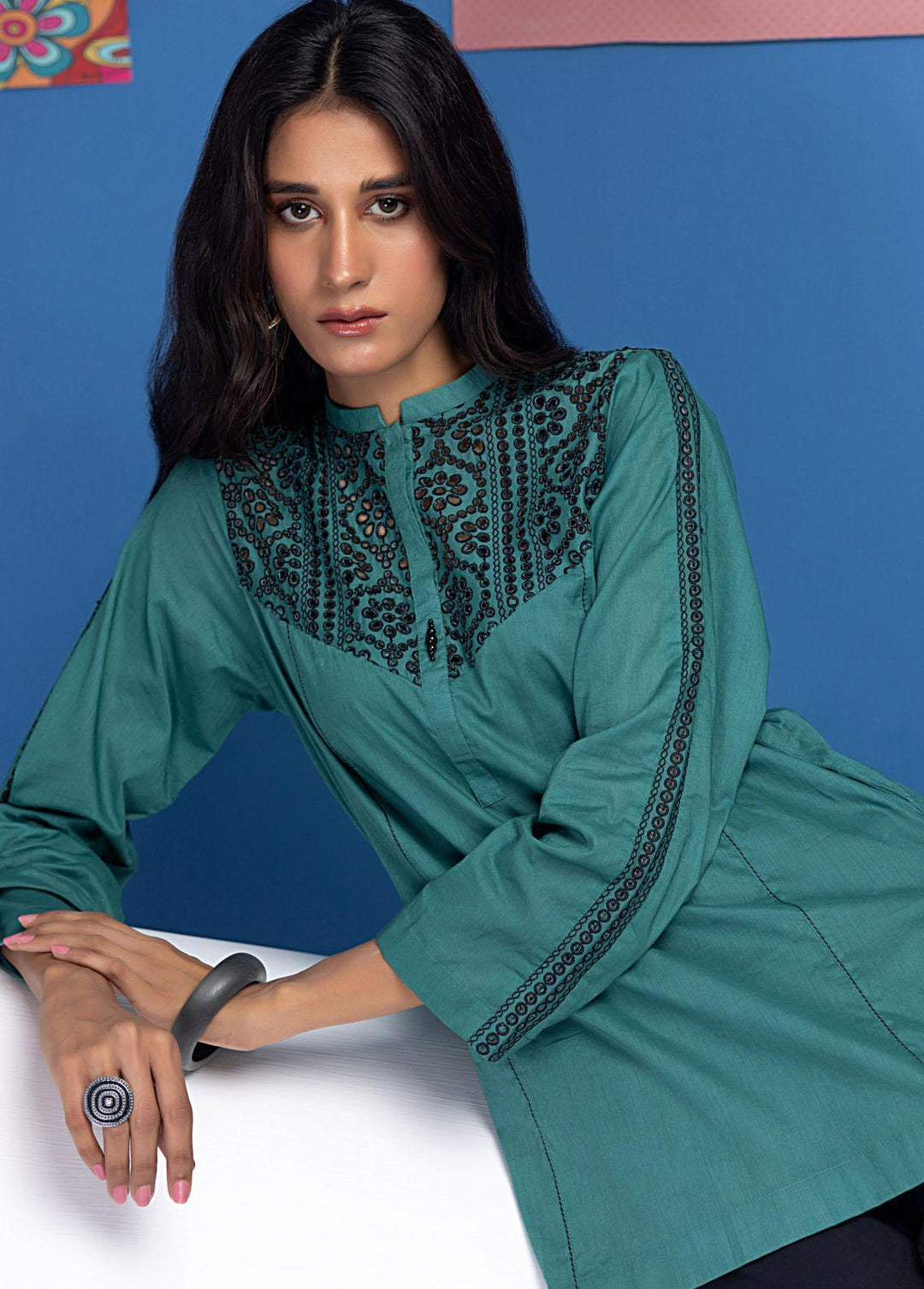 Lakhany Pret Embroidered Jacquard Kurti LSM23FT LG-ZH-0063
