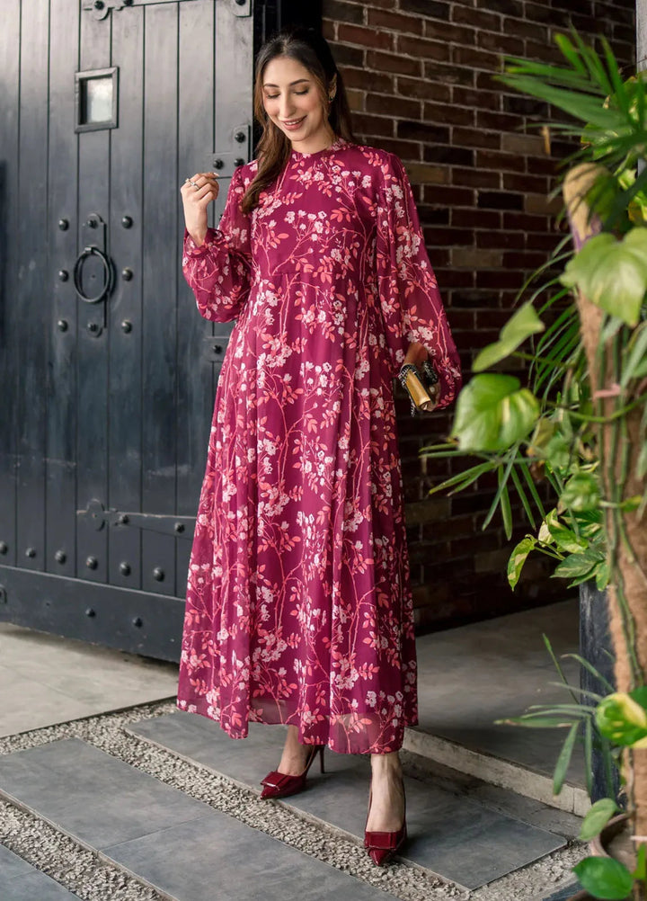 Lakhany Pret Printed Chiffon Long frock LG-RL-0103