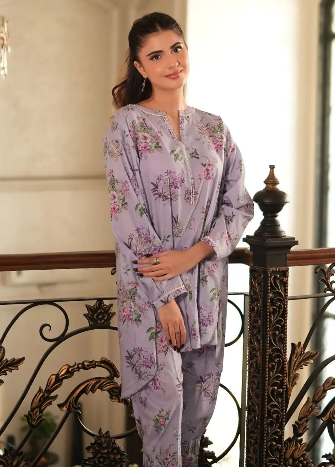 Lakhany Pret Printed Lawn 2 Piece Suit LG-IZ-0350-W-PRT-2P