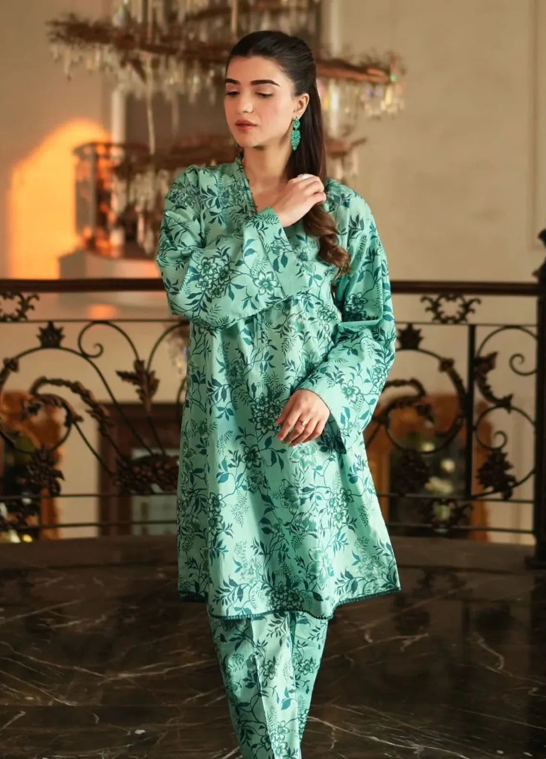 Lakhany Pret Printed Lawn 2 Piece Suit LG-RL-0121-W-PRT-2P