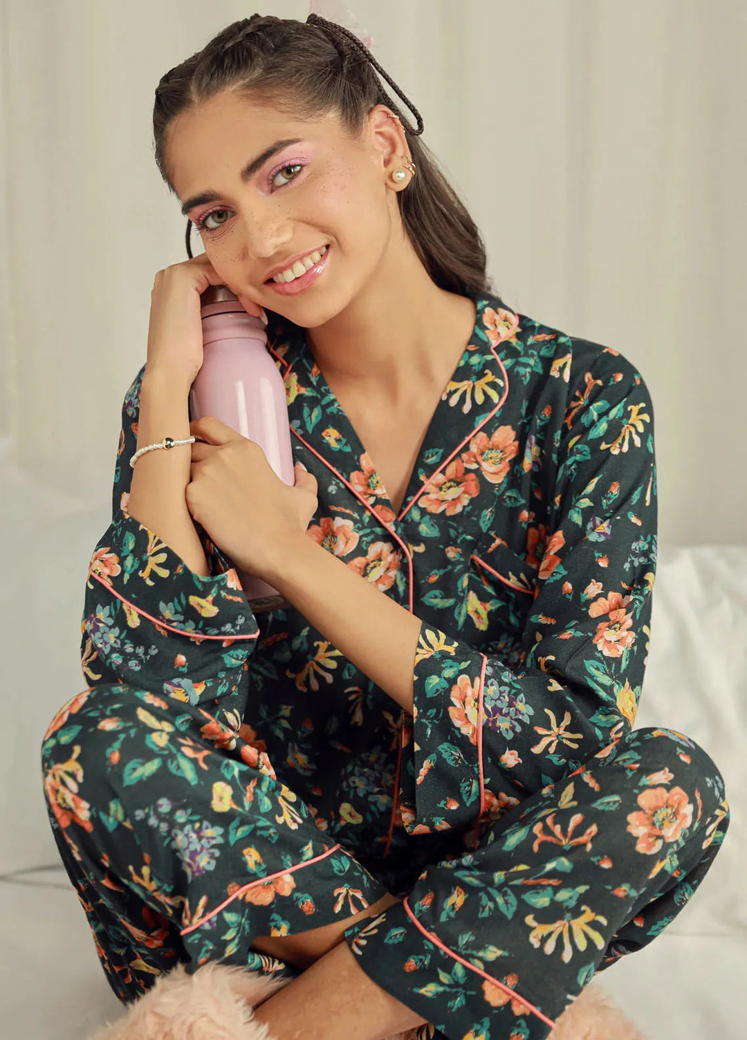 Lakhany Pret Printed Viscose Night Wear LG-IZ-0171