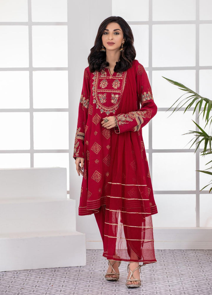 Lakhany Pret  Raw Silk 3 Piece Dress LSM-2801