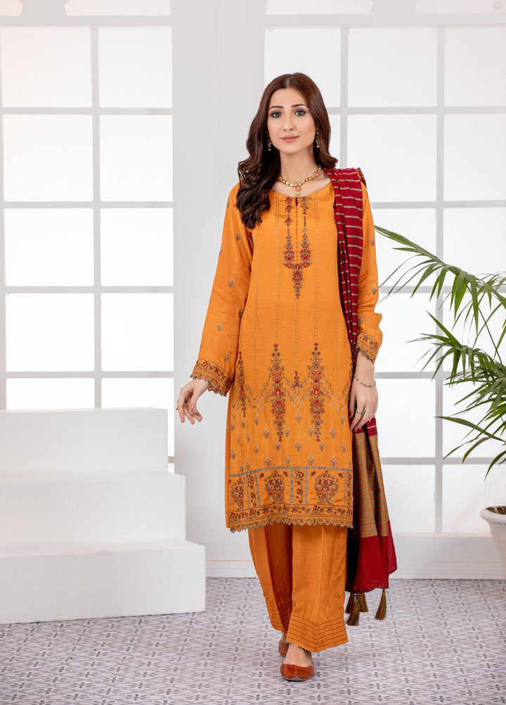 Lakhany Pret  Raw Silk 3 Piece Dress LSM-2807