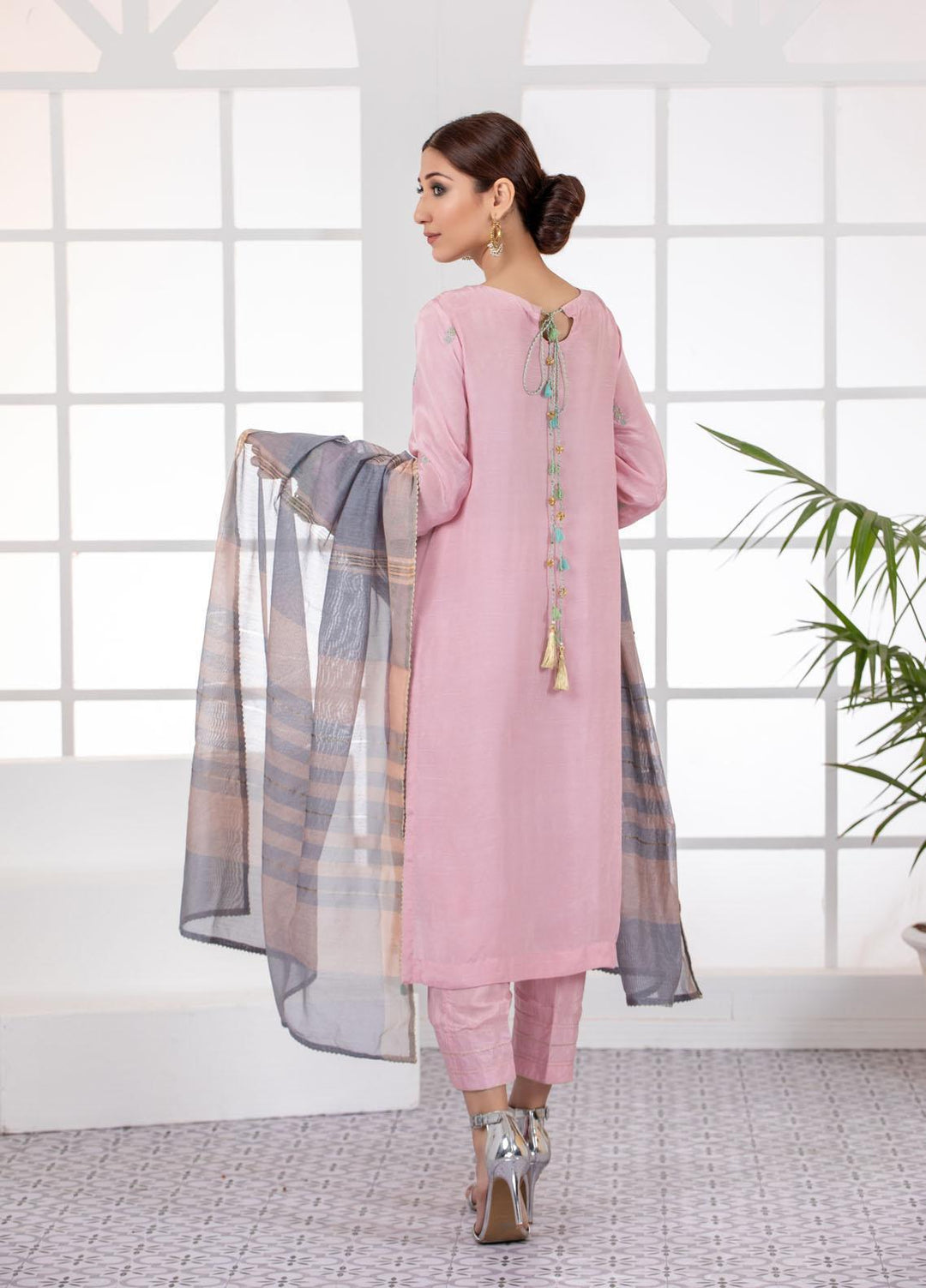 Lakhany Pret  Raw Silk 3 Piece Dress LSM-2806