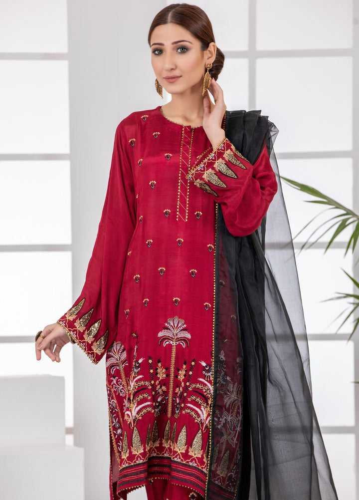 Lakhany Pret  Raw Silk 3 Piece Dress LSM-2802