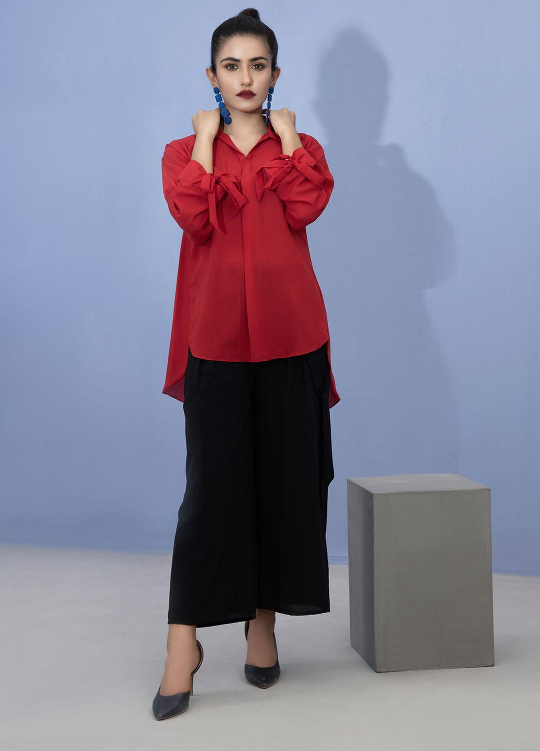 Lakhany Pret Fancy Crepe Shirt LSM21T 2384