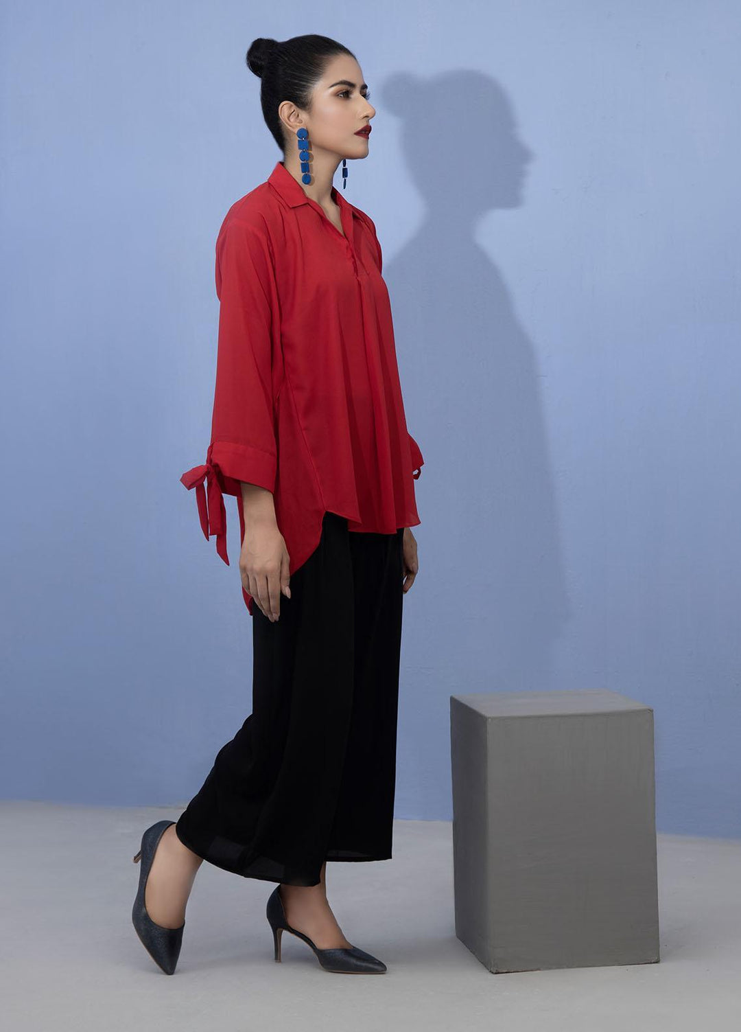 Lakhany Pret Fancy Crepe Shirt LSM21T 2384