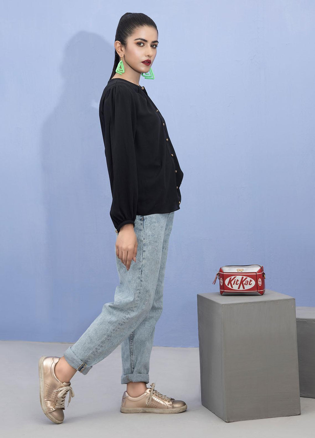 Lakhany Pret Fancy Crepe Shirt LSM21T 2388