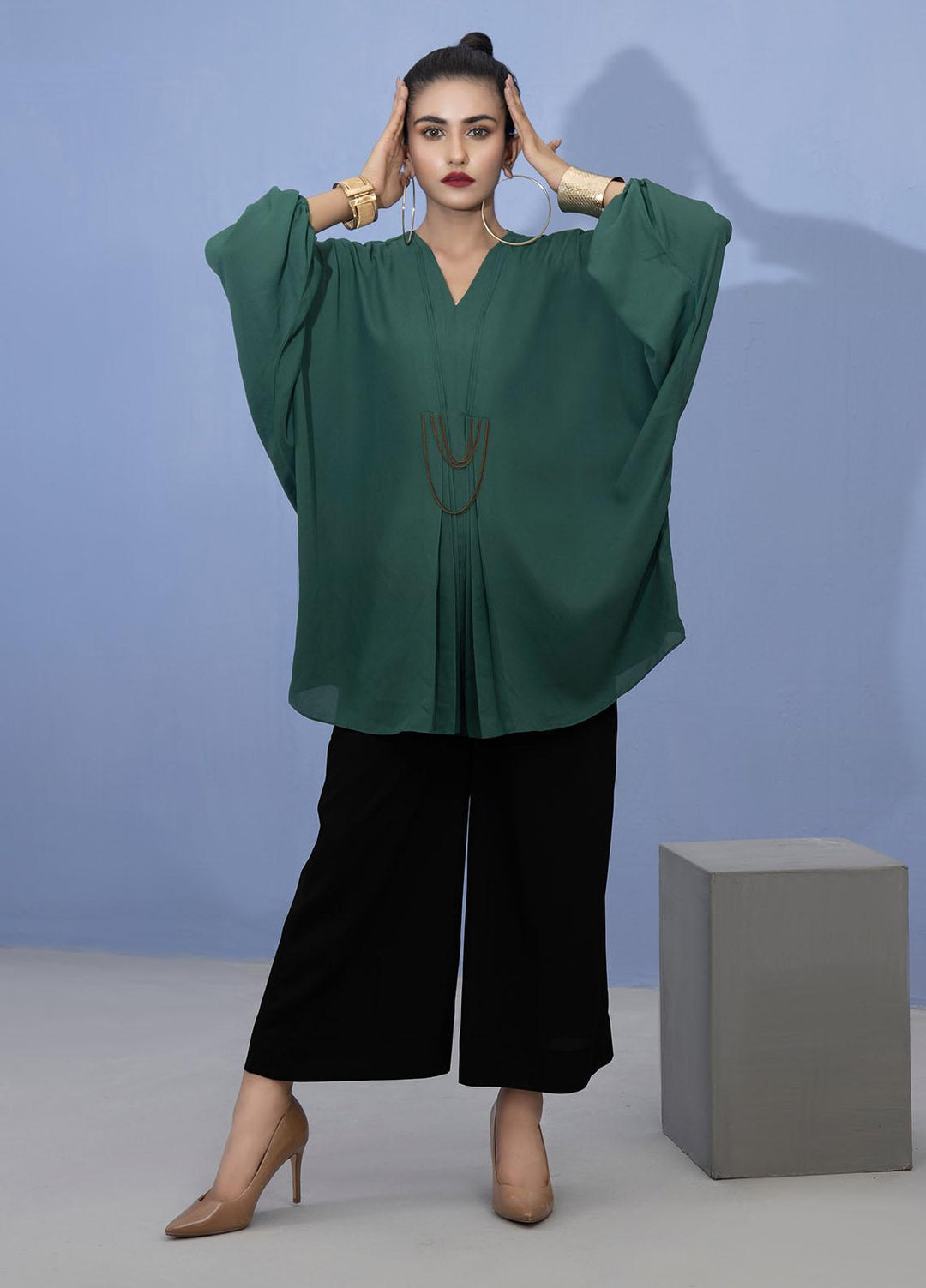 Lakhany Pret Fancy Crepe Shirt LSM21T 2392