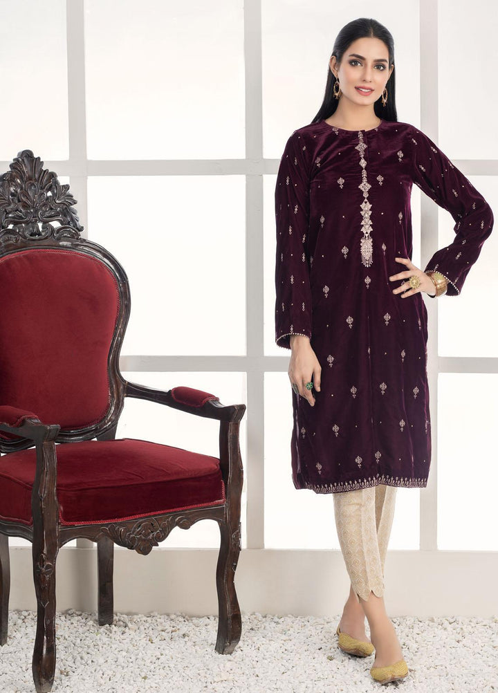 Lakhany Luxury Pret  Velvet Shirt LSM21V LSM-2432