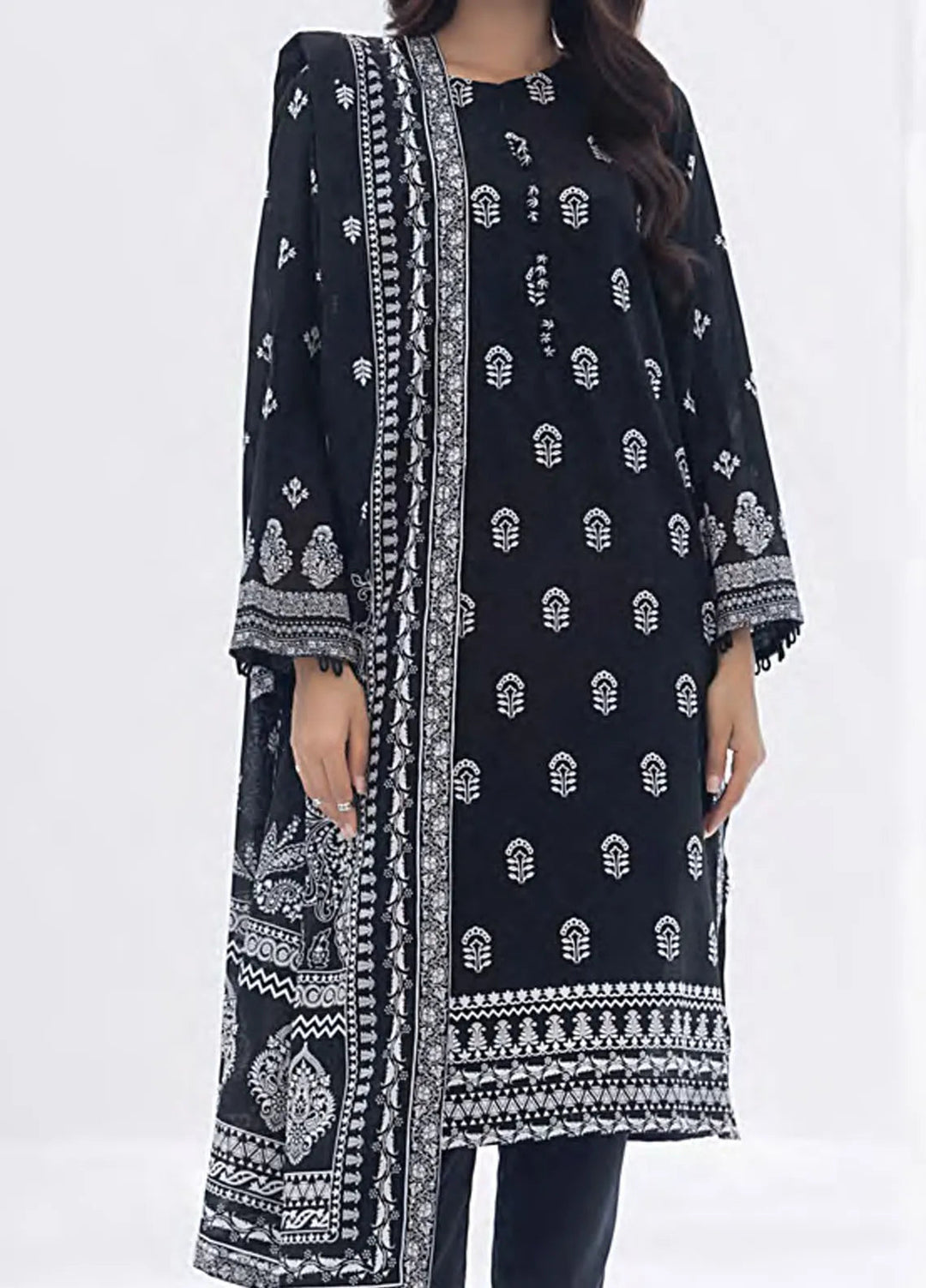 Lakhany Printed Lawn Suit Unstitched 3 Piece LSM24MC LG-AR-0010 - Summer Collection