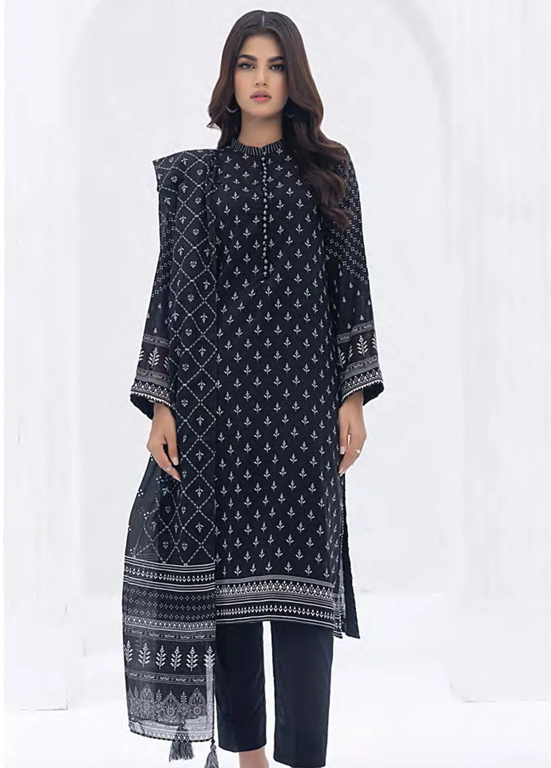 Lakhany Printed Lawn Suit Unstitched 3 Piece LSM24MC LG-SR-0214 - Summer Collection