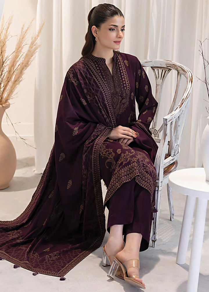 Lakhany Printed Wool Suit Unstitched 3 Piece LSM24CW LG-AR-0078-C - Winter Collection