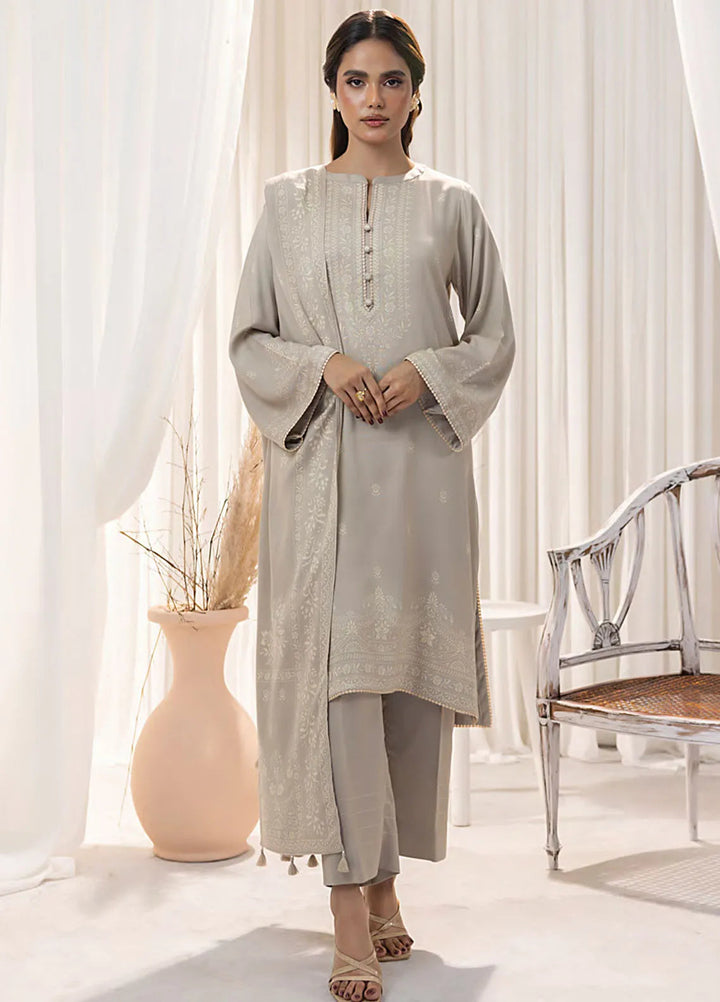 Lakhany Printed Wool Suit Unstitched 3 Piece LSM24CW LG-IZ-0271-A - Winter Collection