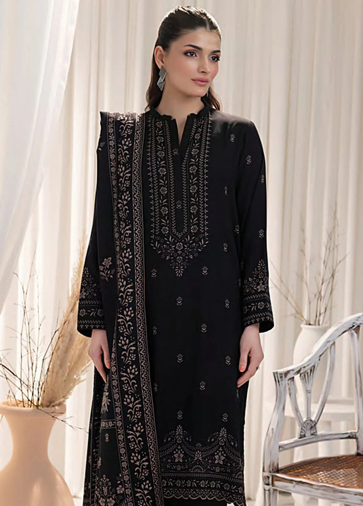 Lakhany Printed Wool Suit Unstitched 3 Piece LSM24CW LG-IZ-0271-C - Winter Collection