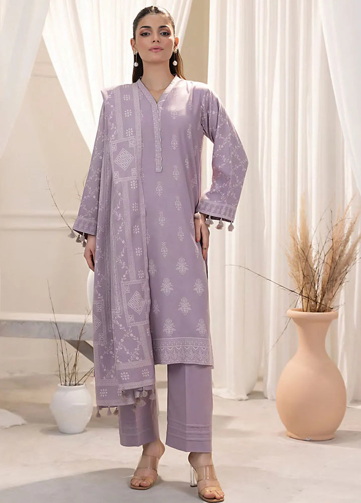 Lakhany Printed Wool Suit Unstitched 3 Piece LSM24CW LG-RL-0128-A - Winter Collection
